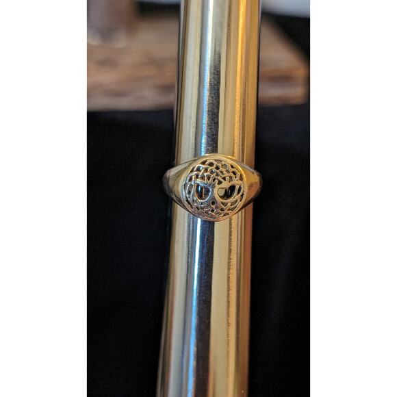 Marked 925 Sterling Silver Minimalist Tree of Life Ring Size 5.75 - Picture 4 of 5